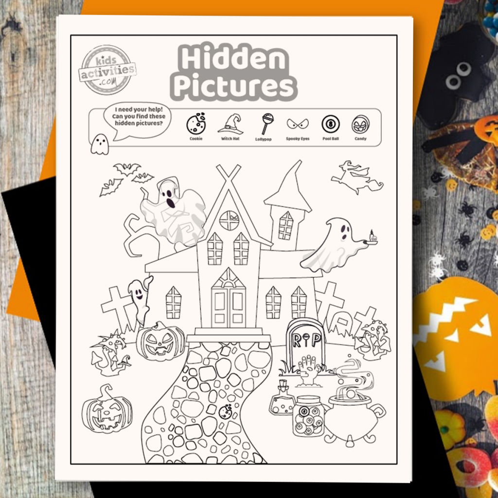 Spooktacular Halloween Hidden Pictures Printable Too Adorable Halloween Hidden Word Puzzle Math Love