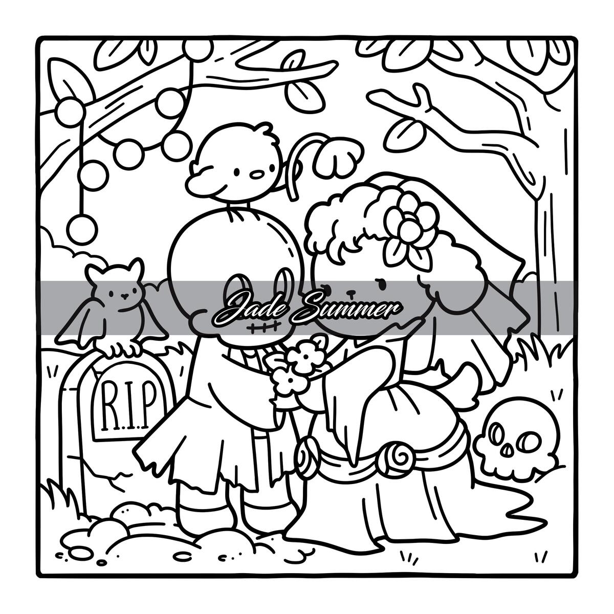 Spooky Moments Coloring Book Jade Summer Spooky Moments Coloring Book Jade Summer