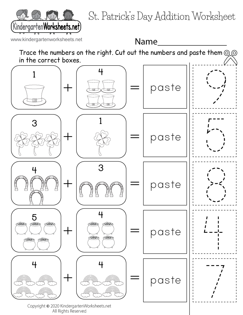 St Patrick S Day Addition Worksheet Free Printable Digital PDF Basic Addition Facts 8 Worksheets FREE Printable Worksheets Worksheetfun