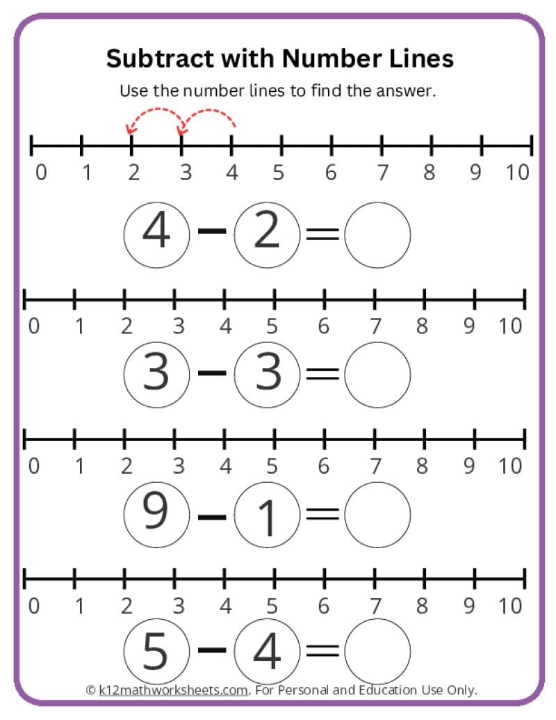 Subtraction Worksheets For Kindergarten Subtraction Worksheets For Kindergarten