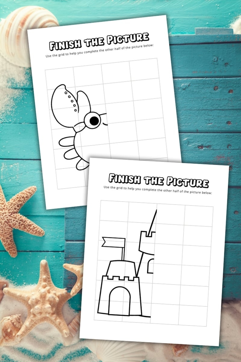 Summer Finish The Picture Worksheets Free Printable Summer Finish The Picture Worksheets Free Printable