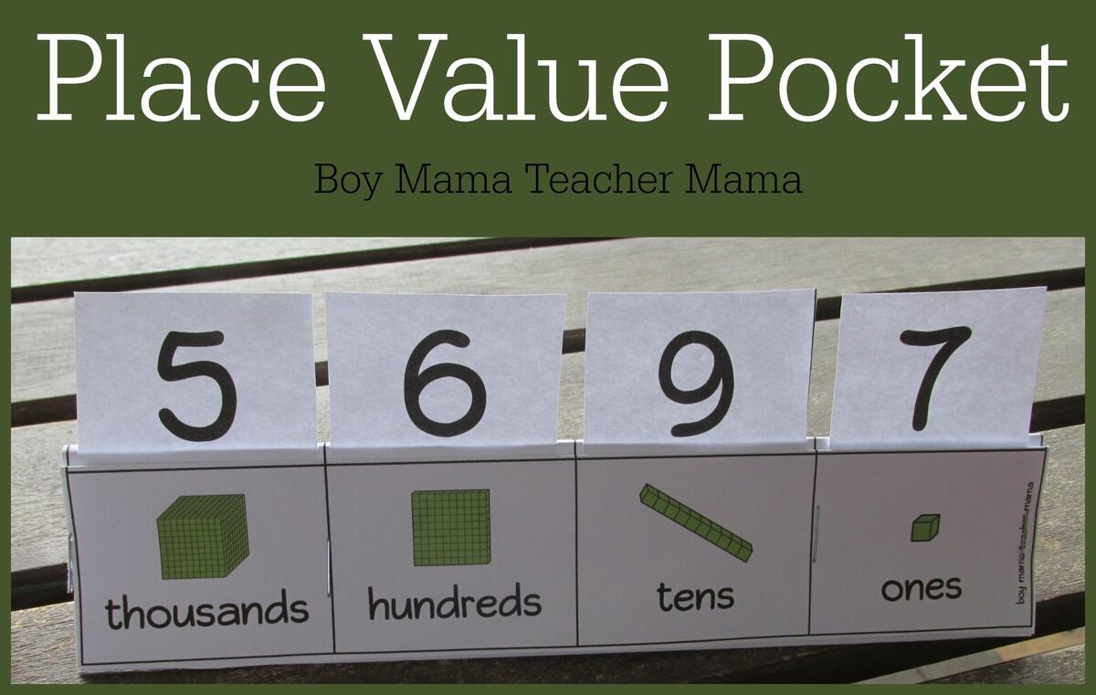 Teacher Mama Place Value Pocket Boy Mama Teacher Mama