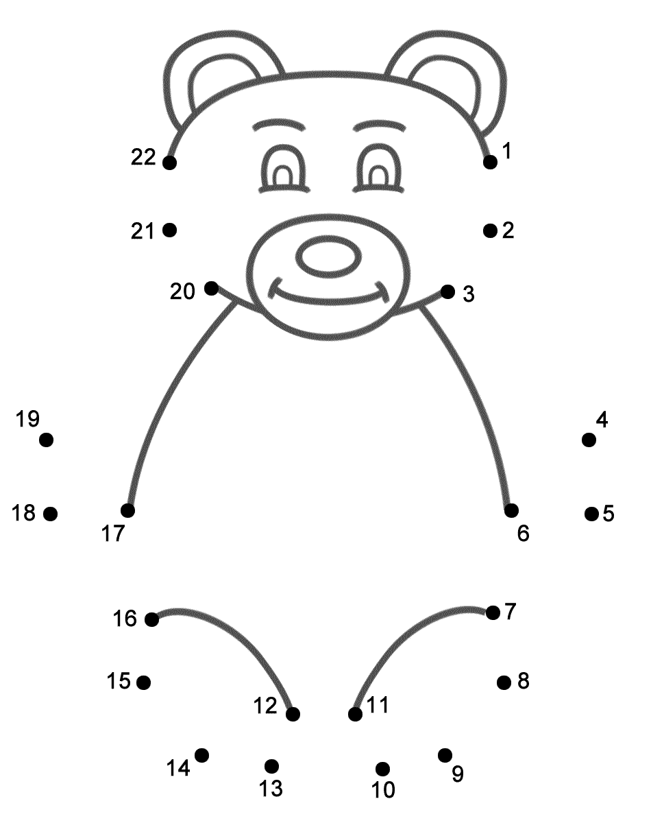 Teddy Bear Connect The Dots Count By 1 S Mother S Day Connect Dots Coloring Page Teddy Bear Stock Vector Royalty Free 257026861 Shutterstock