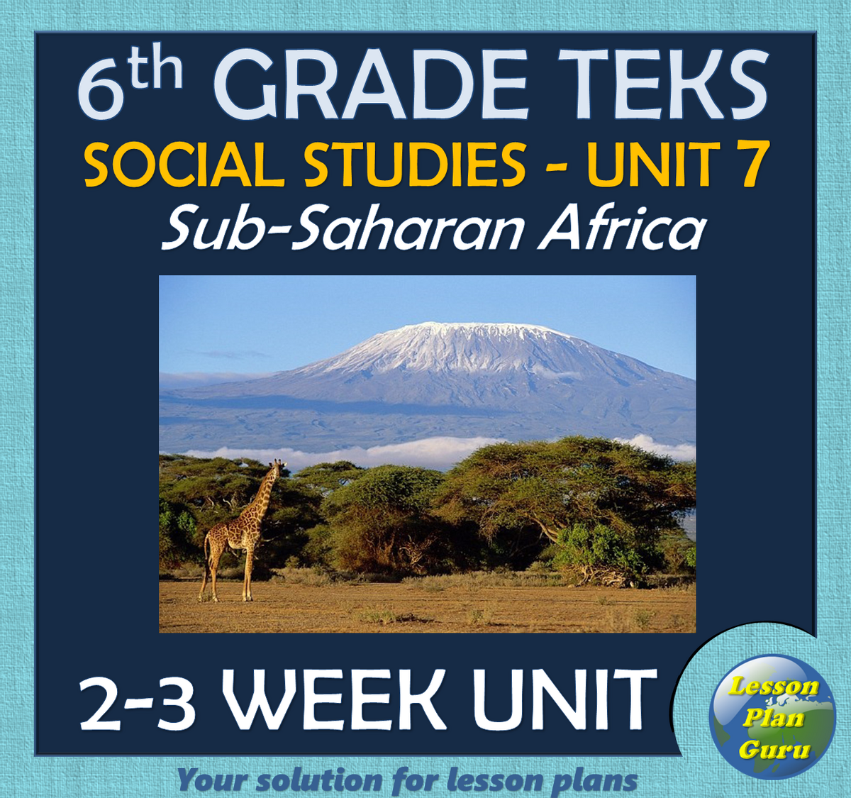 TEKS 6th Grade Social Studies World Cultures Year Long Curriculum
