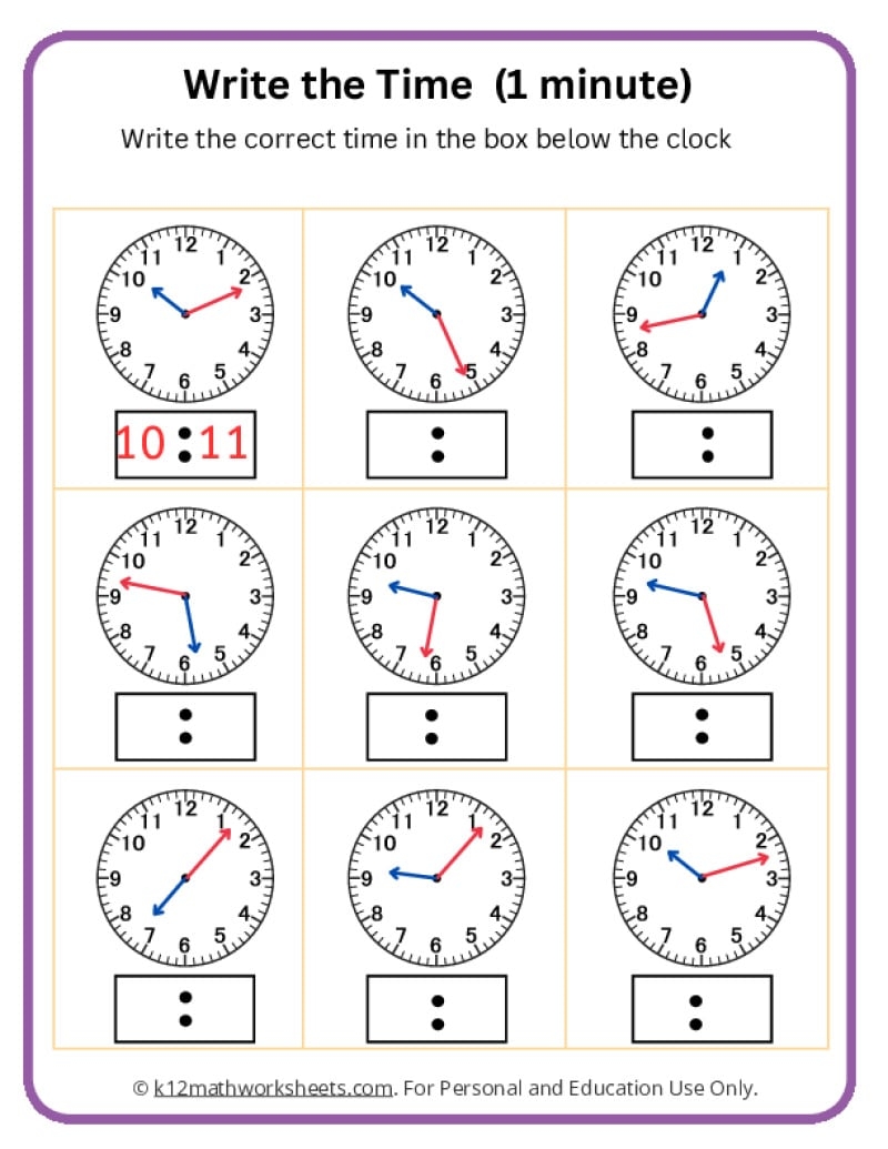Matching Digital And Analog Clocks Worksheet Free Printable Digital PDF