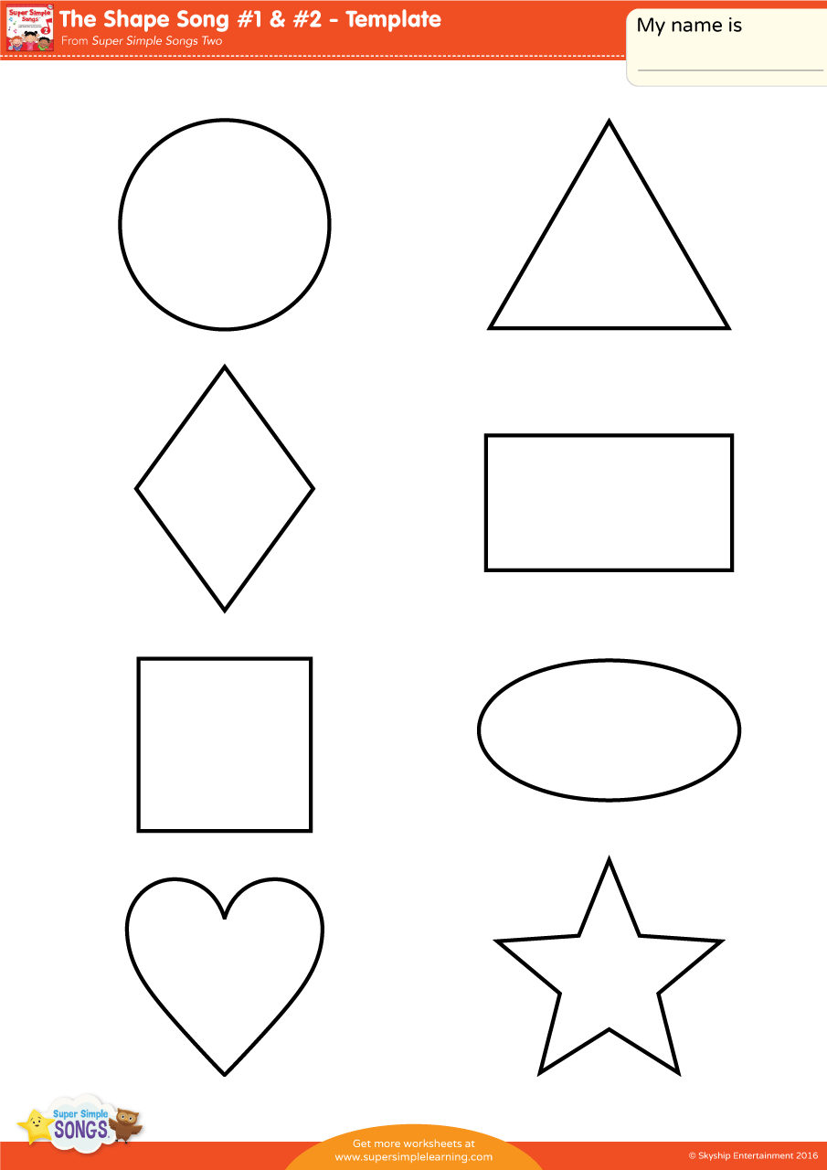 The Shape Song 1 2 Template Super Simple The Shape Song 1 2 Template Super Simple