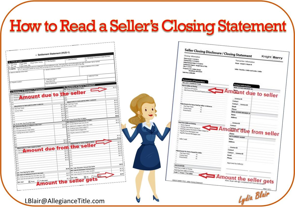 Title Tip Avoid Costly Mistakes And Learn To Read A Seller s Closing Statement CandysDirt