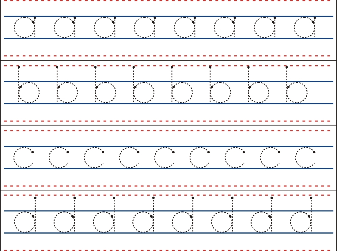 Tracin Strips Small Letters A Z Montessori Lessons