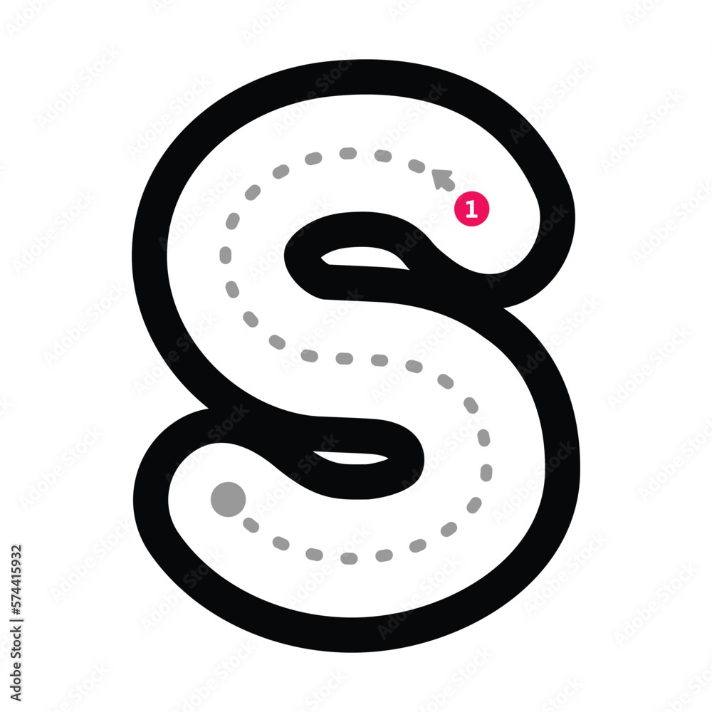 Tracing Letter S Alphabet Worksheet For Kindergarten And Preschool Kids For Handwriting Practice And Educational Activities In A Printable Page Illust Stock Vector Image Art Alamy