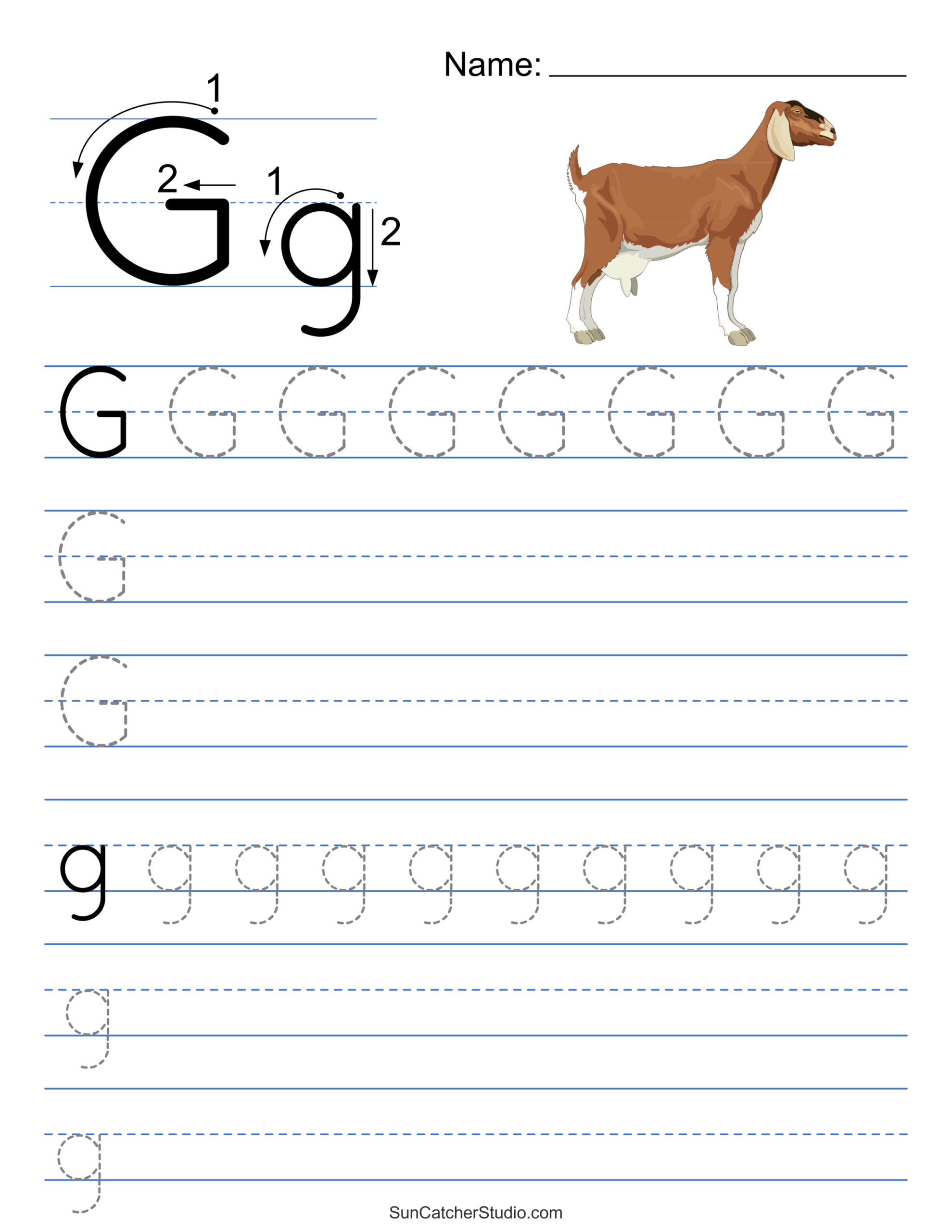 Free Custom Printable Handwriting Worksheet Templates Canva