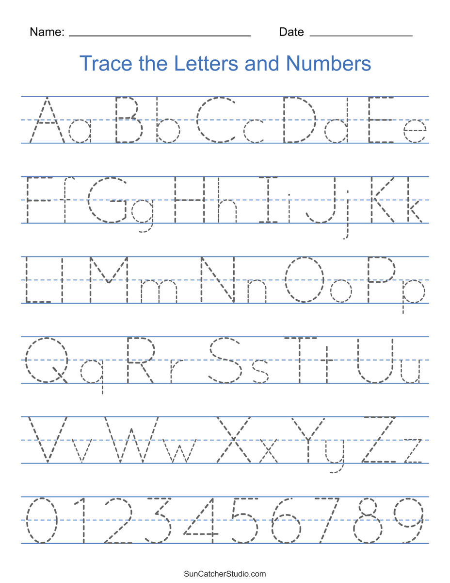 Free Alphabet Tracing Sheets Lewis Creative