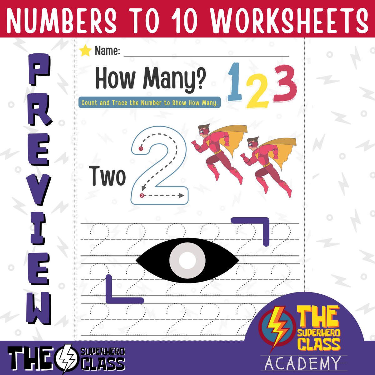 Tracing Numbers 1 10 Worksheet For PreK And Kindergarten FREEBIE Made By Teachers