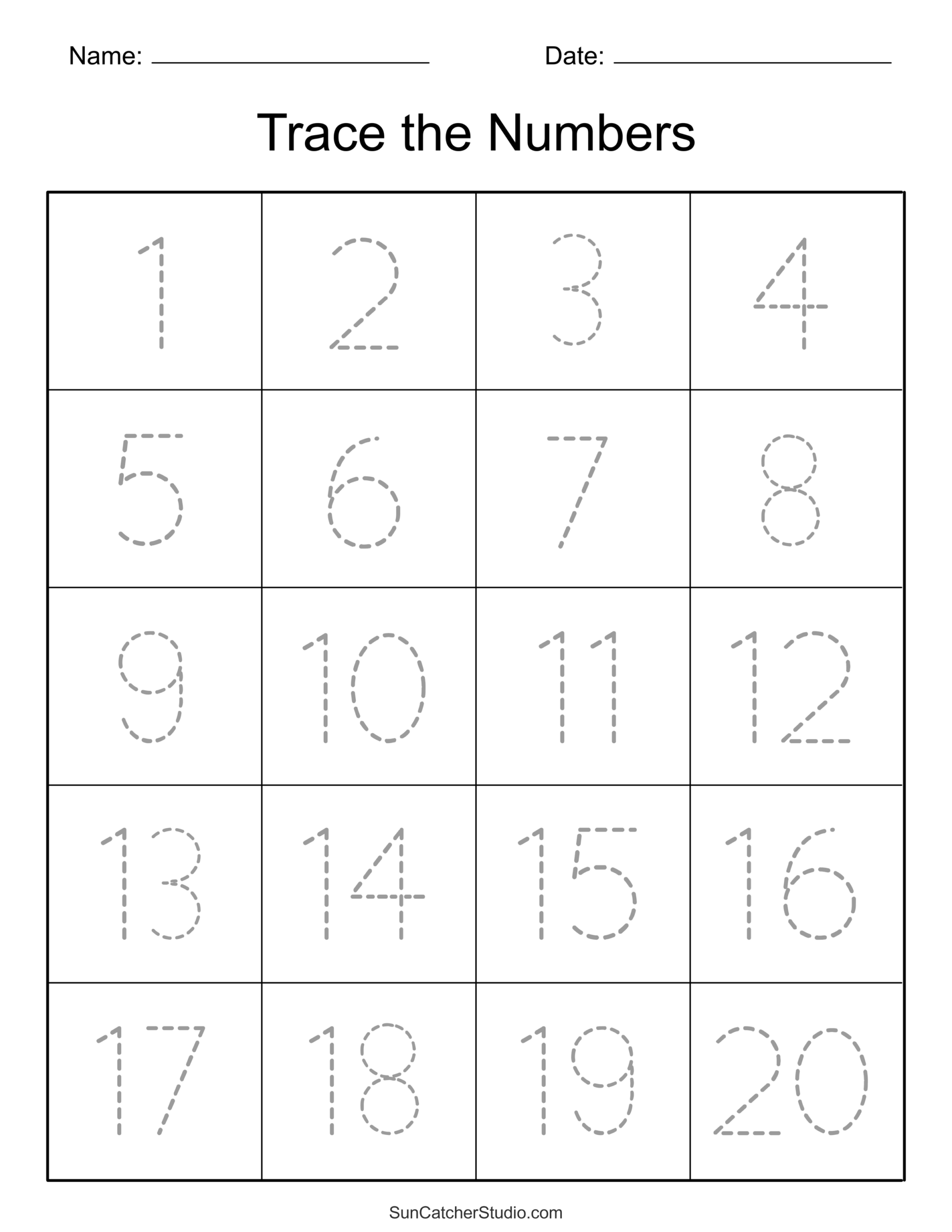 Tracing Numbers Free Printable Practice PDF Worksheets Free Printables Lettering SVG Files Tools Apps 300 Free Letter Tracing Worksheets By Gold Star Fun Vibrant Designs