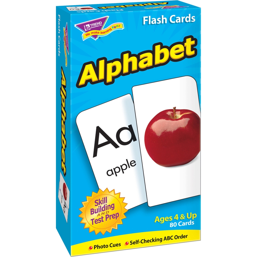 Trend Alphabet Flash Cards Educational 1 EachTEP53012 TEP 53012 Office Supply Hut