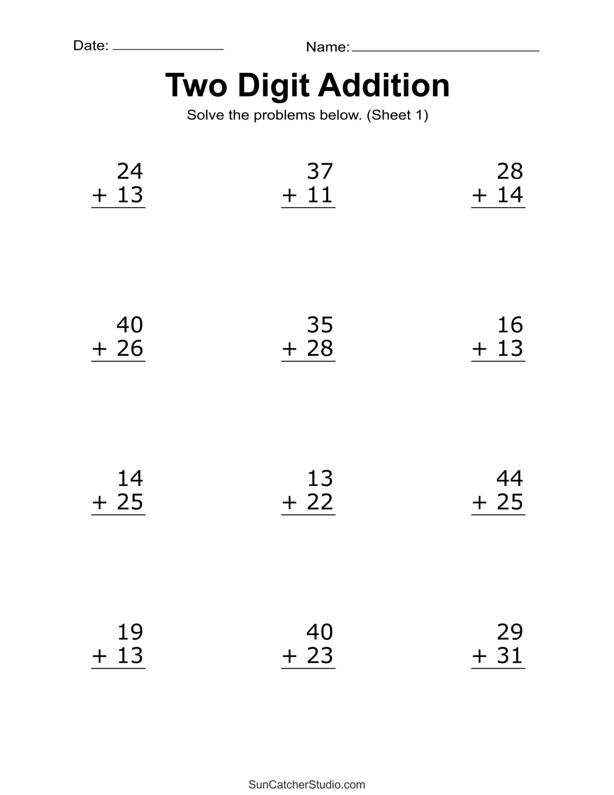 Addition Doubles Worksheets Superstar Worksheets