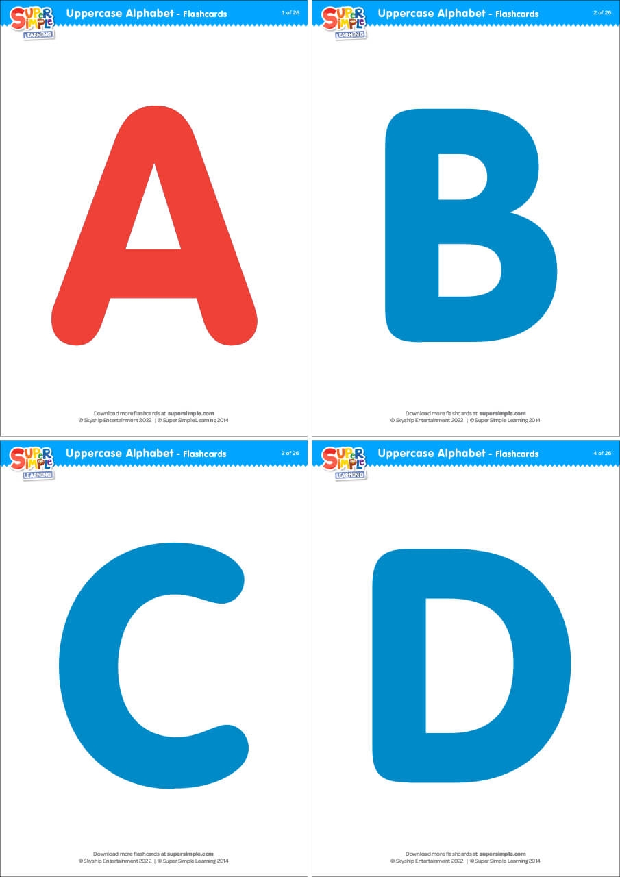 Uppercase Alphabet Flashcards Super Simple Amazon Merka Toddler Flash Cards Interactive Alphabet Learning With Alphabet Flash Cards For Toddlers 1 3 Pack Of 64 4 2 X 2 4 Double Sided For 1 4 Years Old Multicolor Toys Games