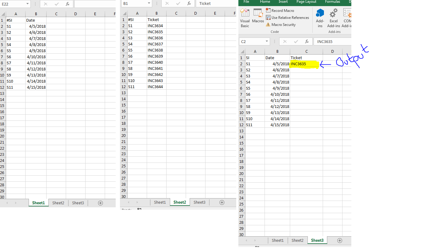 Vlookup Multiple Sheet Lookup In Excel Using VBA Stack Overflow How To Use Excel VBA VLookup Within Loop 3 Examples ExcelDemy