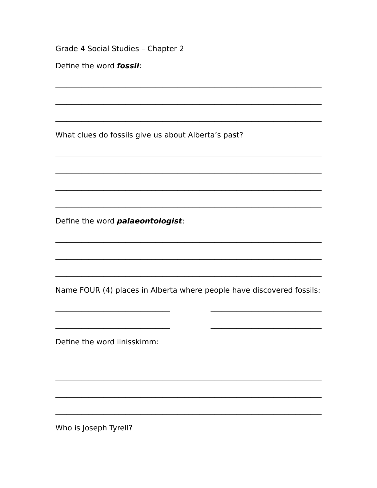 Voices Of Alberta Grade 4 Chapter 2 By Y S Ninja Plans