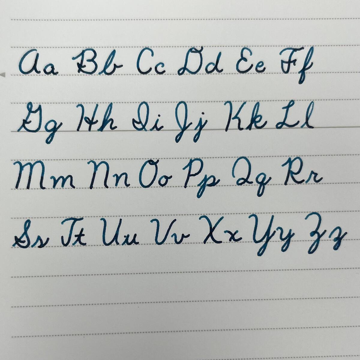 What Does Your Style Of Cursive Alphabet Look Like R Fountainpens What Does Your Style Of Cursive Alphabet Look Like R Fountainpens
