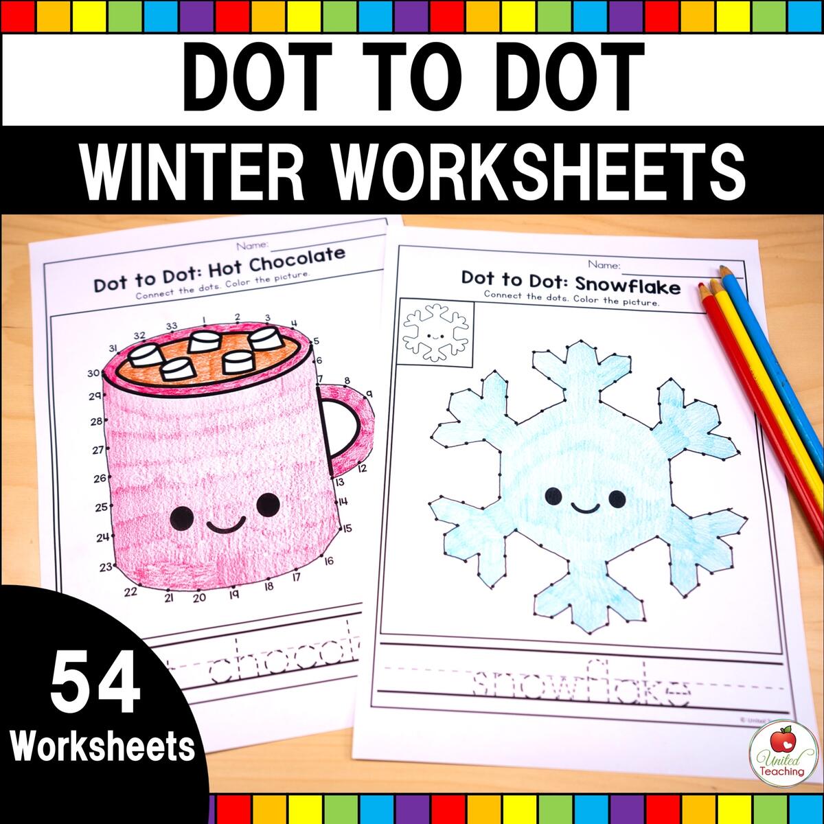 Winter Dot Activities Shop Teachinglittles