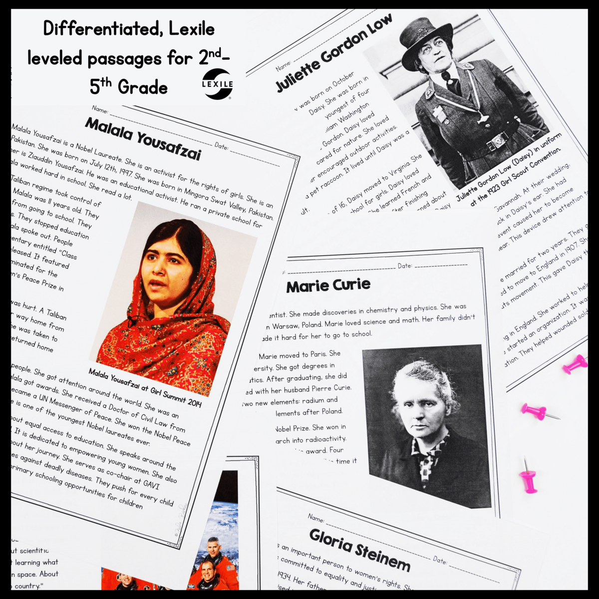 Women S History Passages Biography 2nd 5th Grade MagiCore