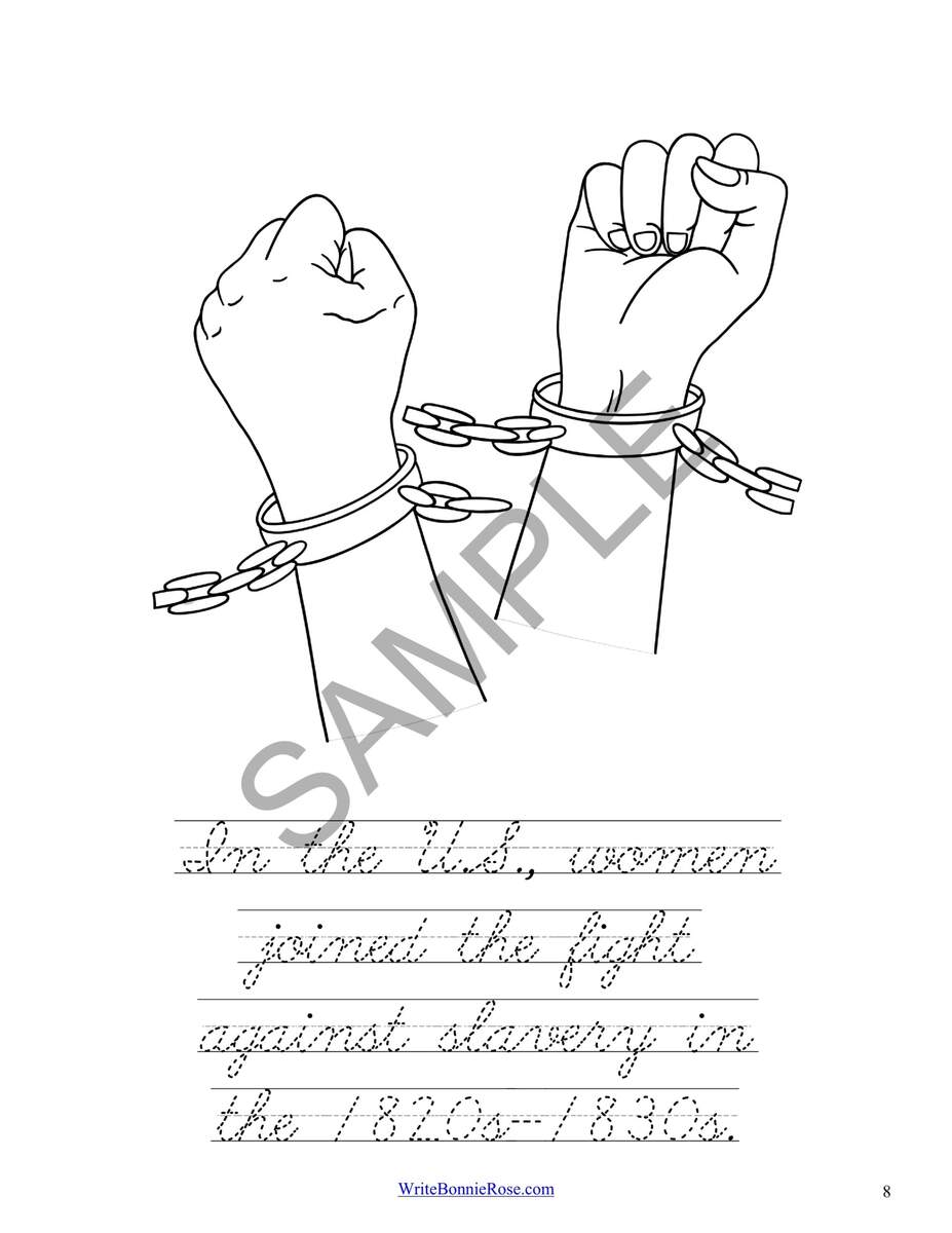 Women S Suffrage The Nineteenth Amendment Coloring Book Level C Made By Teachers Susan B Anthony Vocabulary Practice Slavery Diligence Justice Worksheets Library