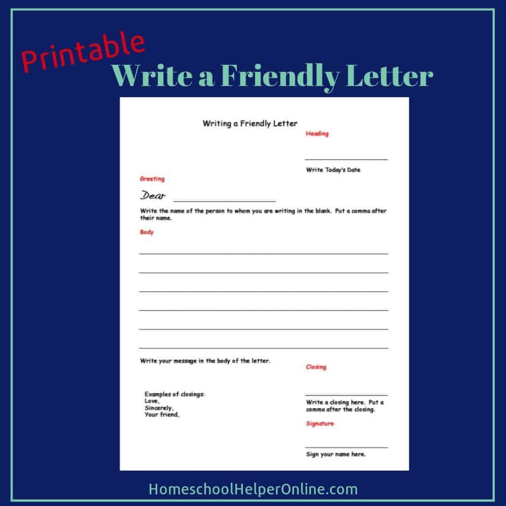 Writing A Friendly Letter Worksheet Homeschool Helper Online Parts Of A Friendly Letter ESL Worksheet By Cristabel