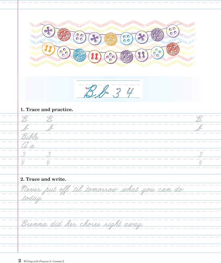 Writing With Purpose 3 Abeka 3rd Grade 3 Cursive Penmanship And Creative Writing Compositions Student Work Book Abeka Amazon Books
