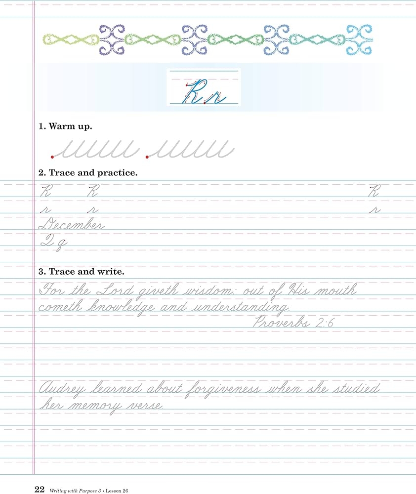 Writing With Purpose 3 Abeka 3rd Grade 3 Cursive Penmanship And Creative Writing Compositions Student Work Book Abeka Amazon Books